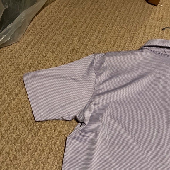 Fish Hippie Co. Light Purple and White Golf Shirt Size S - Picture 8 of 9